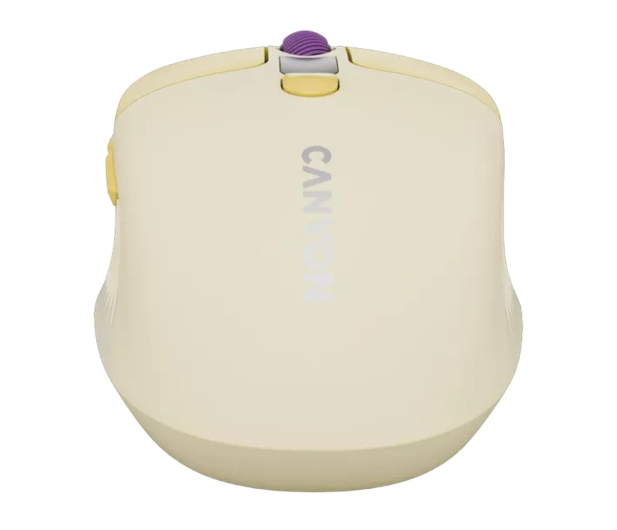 CANYON Mysz bezprzewodowa MW-26 LCD Cicha Dwa Tryby Żóta CNS-CMSW26Y - 1348455 - zdjęcie 3